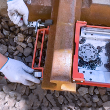 Lithium rail bottom milling machine