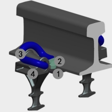 Non Separated Rail Fastening Systems(Direct Holding Fastening System)